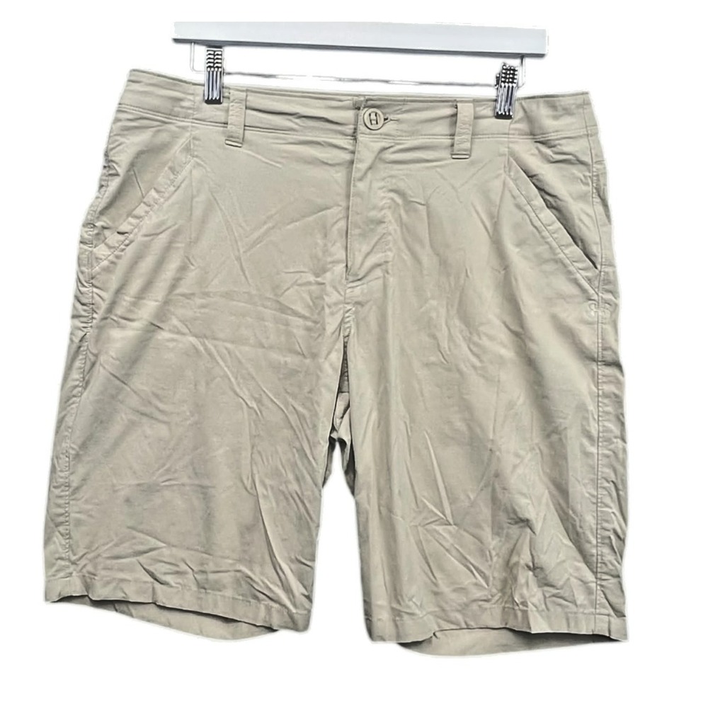 Under‎ Armour 34 Tan HeatGear Shorts Loose Fit Hiking Gorpcore Outdoor Athletic